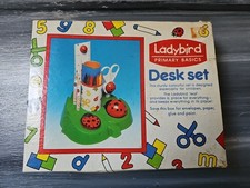 Vintage 80s Ladybird Desk Set Prop Ladybird Kids Childrens Pencils