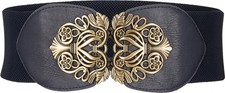 3 Inch Wide Waspie Elastic Buckle Waist Belt Top Gift for Birthday and Family