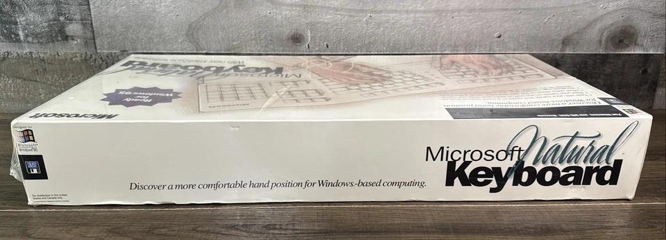 Microsoft Natural Keyboard / Vintage / 1995 / New & Sealed - Image 3 of 4