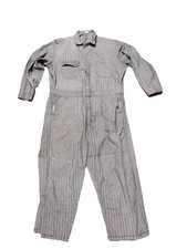 Vintage Sears HBT Coveralls Talon Zip Distressed Workwear Union Style 46