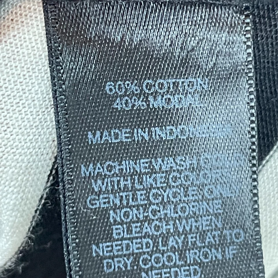 Vestido maxi regata listrado preto branco Express tamanho S bainha alta baixa algodão modal cas - Imagem 3 de 4