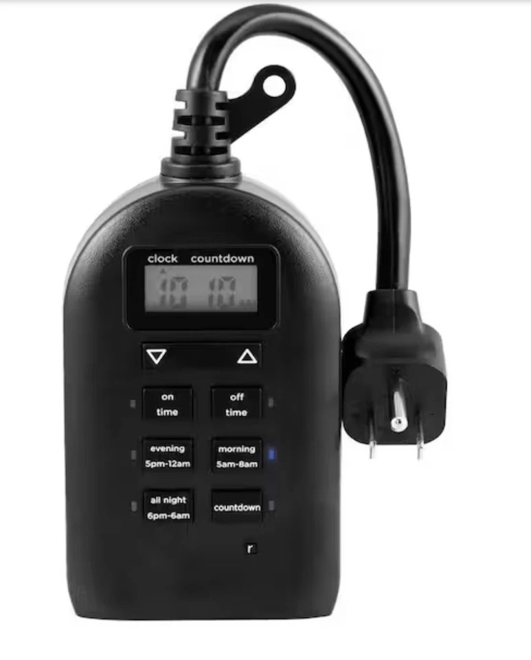 Temporizador digital enchufable exterior Defiant 2 salidas, nuevo en caja Foto 4 de 4