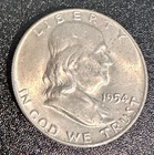 1954 Uncirculated Franklin Half Dollar 50c - Choice BU
