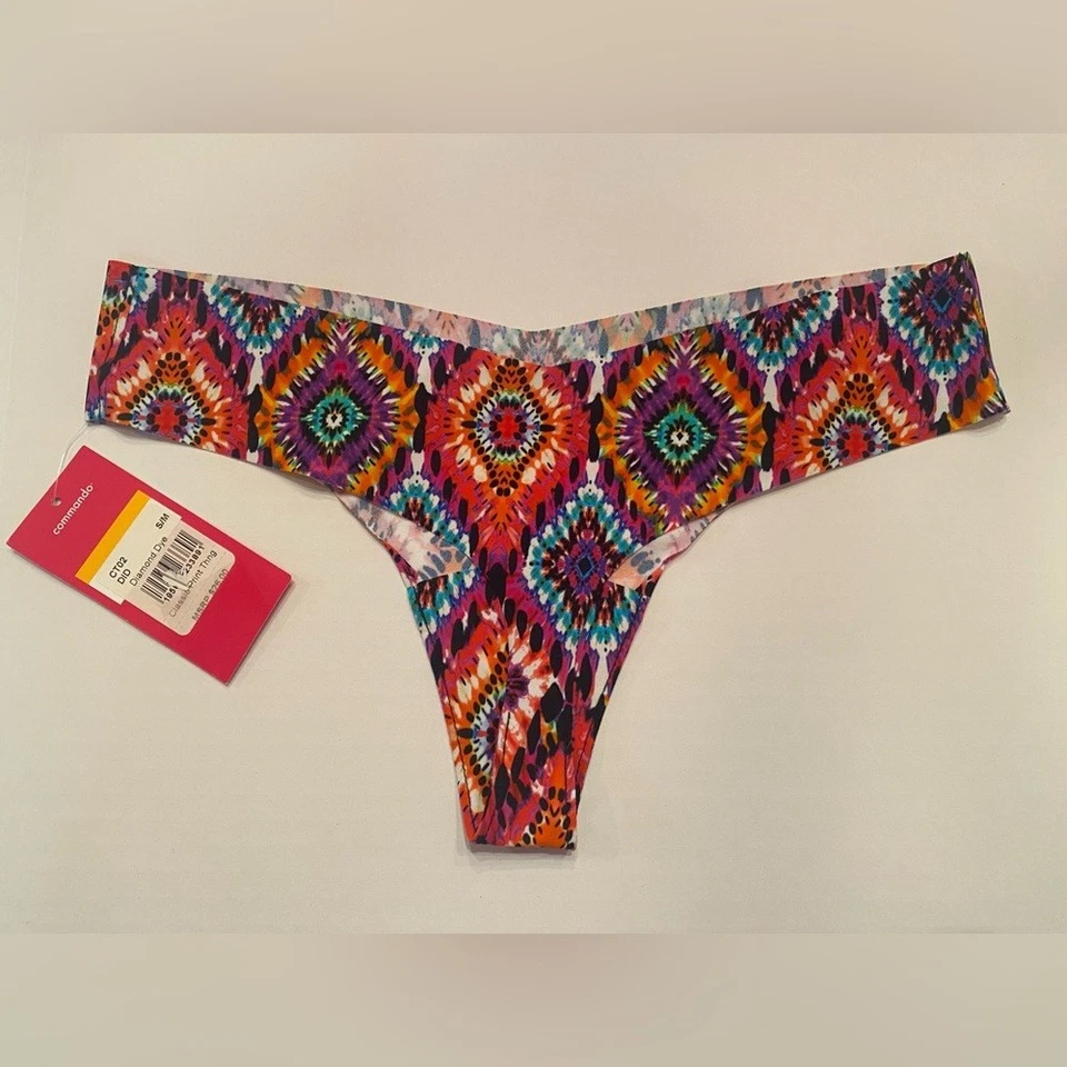 Tanga Commando Diamond Dye Bragas Ropa Interior Talla Pequeña/Mediana Foto 3 de 4