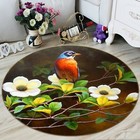 3D White Flower Branch Bird NA8373 Game Rug Mat Elegant Photo Carpet Mat Fay