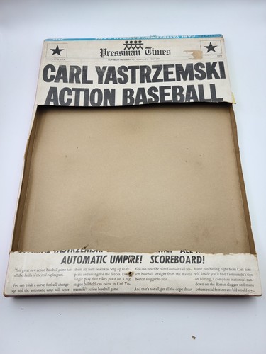 Carl Yastrzemski Action Baseball Game 1962 Vintage MLB Pressman Toy USA con scatola - Foto 6 di 14
