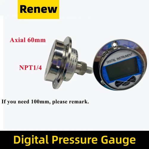 10bar Wireless Digital Pressure Gauge G1/4 Air Liquid Water Pressure Manometer - Picture 15 of 34