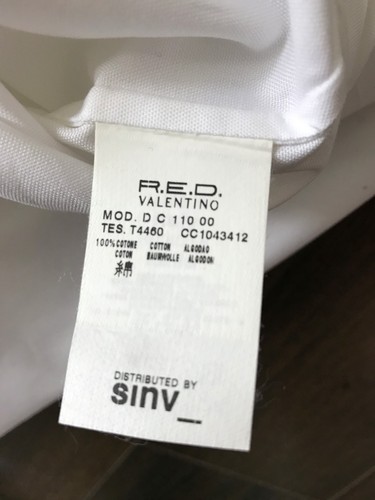 NWT Valentino RED White Tuxedo Dress Pleated Shirt Wedding Black Tie sz. 50 40 R - Picture 7 of 7
