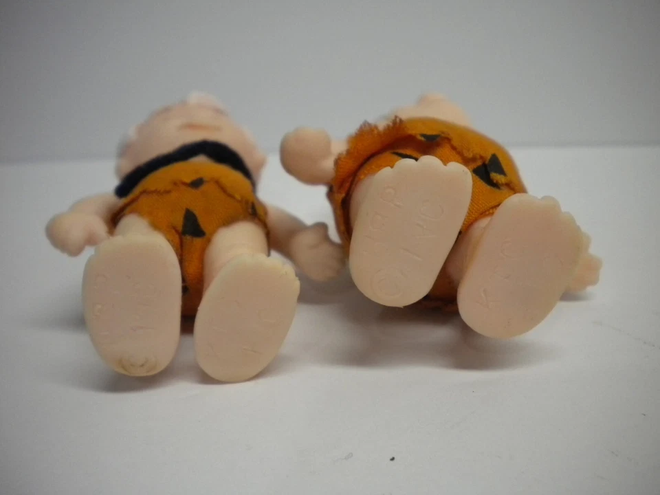 Muñecas Figuras Knickerbocker Picapiedra Fred & Bama Bam Caucho Suave De Colección Años 70 Foto 4 de 4