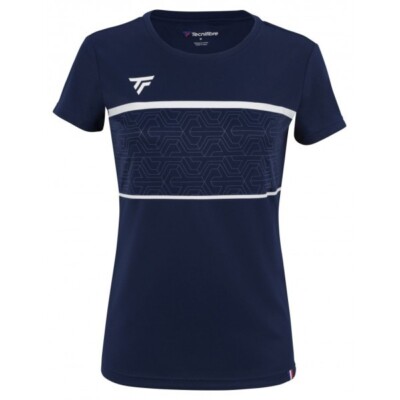 Tecnifibre Women's Tennis Team Tech Tee Shirt Navy Blue Size M         X61