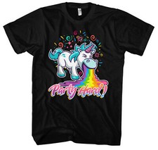 Party Hard Herren T-Shirt | Musik Party Einhorn Alkohol Event Festival Hardstyle