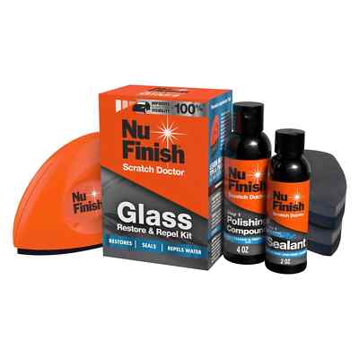 Nu Finish Glass Restore Kit - Windshield Polishing & Ceramic Sealant
