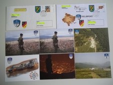 BUNDESWEHR FELDPOST AUS KOSOVO PRIZREN 18 ECHT GEL. BELEGE MIT INHALT SIEHE FOTO