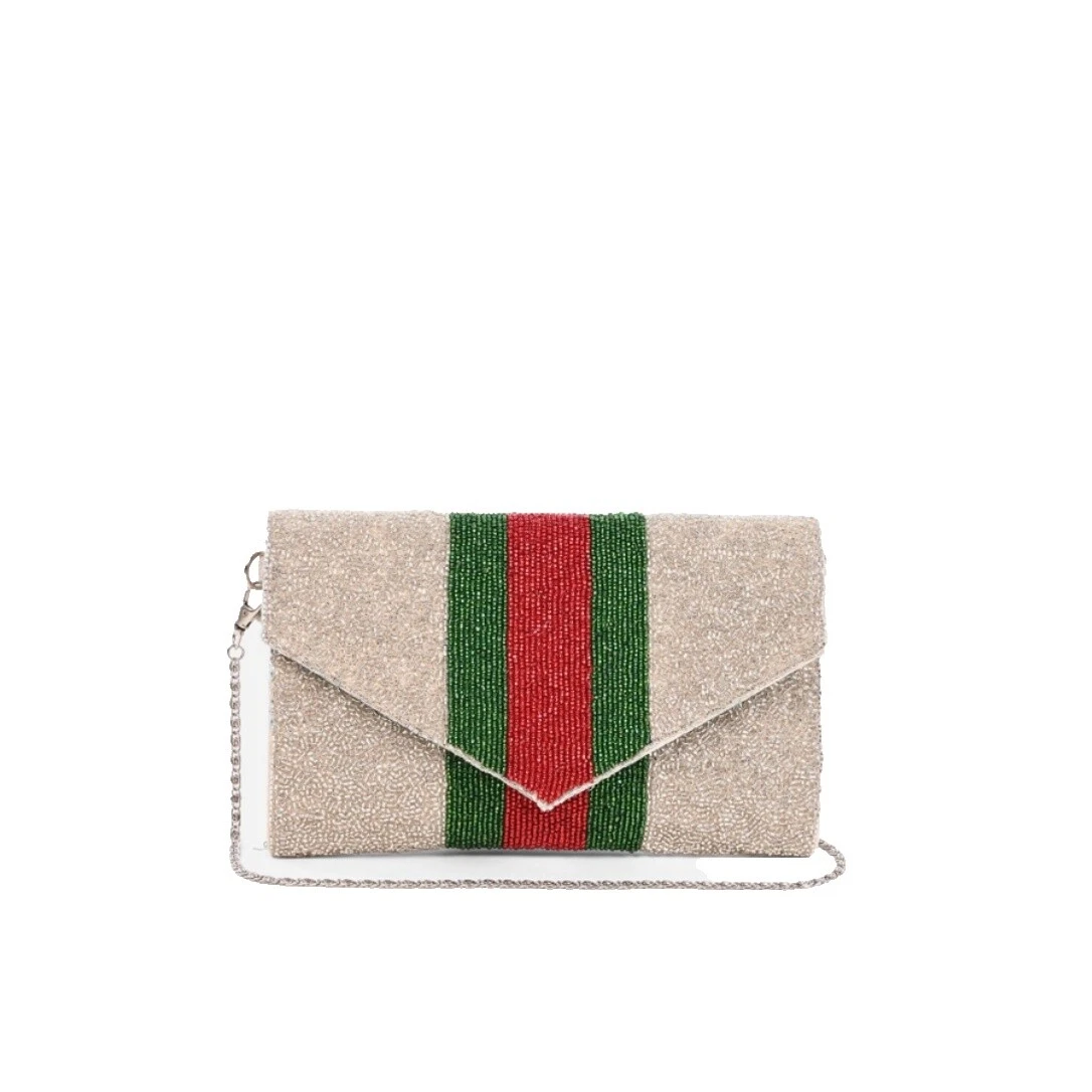 Полосатый клатч сумки и сумочки для женщин