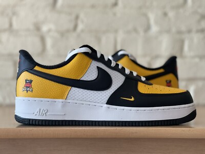Nike Air Force 1 LV8 Jersey Mesh Gold Black White Men\'s Size 11.5 DQ7775-700 Nike Air Force 1 07 LV8 Jersey Mesh University Gold DQ7775  main image 2