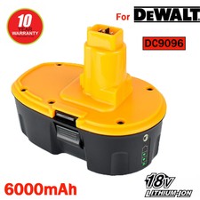 6.0Ah Lithium-Ion Battery For Dewalt 18V XRP DC9096 DC9098 DC9099 DE9096 Drills