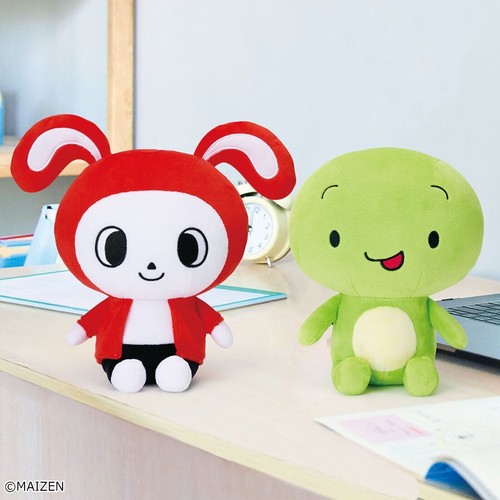Juego de muñecas de peluche grandes Maizen Sisters postura sentada Mikey Zenichi BANDAI nuevo sin etiqueta - Imagen 24 de 24