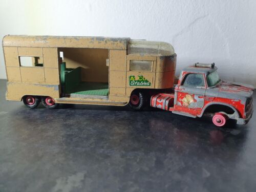Matchbox Kingsize K16 Dodge Tractor with Articulate Horse Box, Original, 1970’s. - Picture 2 of 3