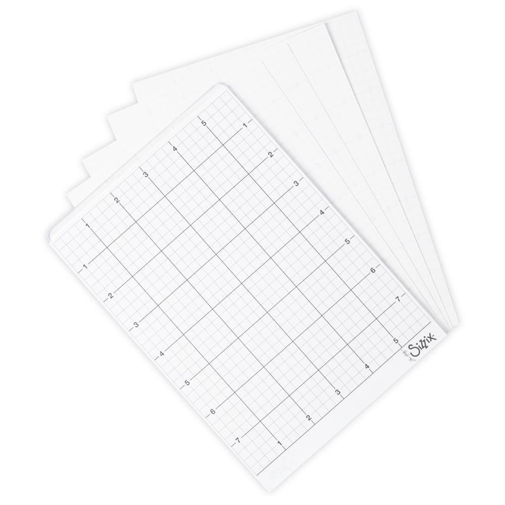 Sizzix Accessory - Sticky gift Grid Sheets 6x8.5 5Pc 664928 Tim New color by: