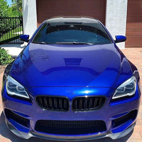 For BMW 6 Series F06 F12 F13 M6 Real Carbon Front Bumper Lip Spoiler Splitters - Foto 6 di 12