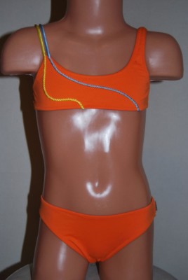 La Perla 3 piece bikini 110 116 A6 orange bustier tankini delicate 58,- sugar 