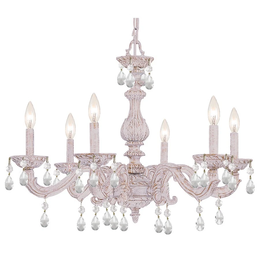 Crystorama Sutton Crystal Spectra Crystal Chandelier 5036 AW CL SAQ