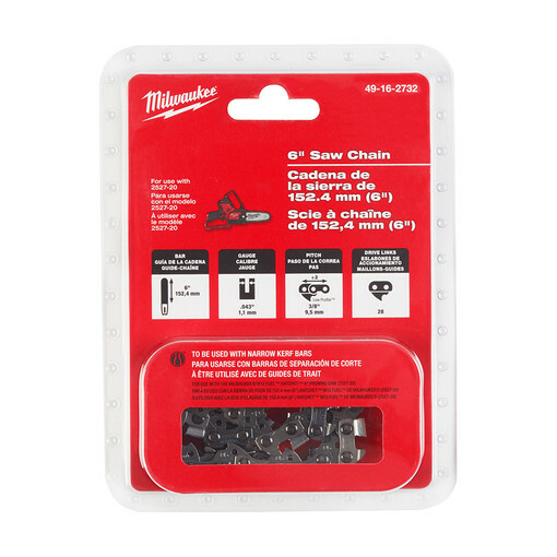 Milwaukee 49-16-2732 6 in. Saw Chain for 2527-20 45242568840| eBay