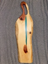 Beautiful Eastern Red Cedar Wood Charcuterie Board with Blue Green  Accent