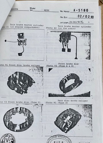 Toyota AE86 Rallye / Rennen Motorsport Memorabilia Original FIA Zulassungspapiere - Bild 6 von 10