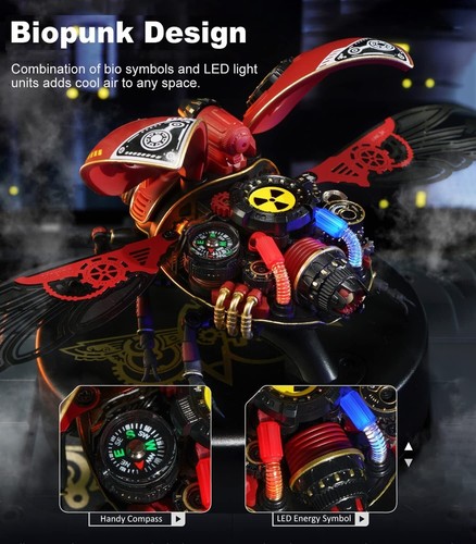 ROBOTIME Scout Beetle Hágalo usted mismo Móvil 3D Rompecabezas Serie Steampunk Regalo para Niño Adulto - Imagen 7 de 12