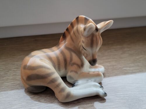 Porcelain figurine zebra LFZ, vintage figurine zebra, Lomonosov , Made in USSR - Picture 6 of 8