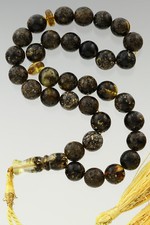 Islamic 33 Prayer Beads 10mm Genuine BALTIC AMBER TASBIH 22.5g 171213-7