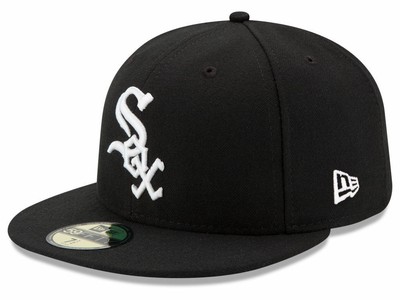black white sox hat