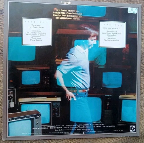 Mike Post – Television Theme Songs Vinyl, LP 1982 Elektra – E1 60028 Promo - Imagen 2 de 5