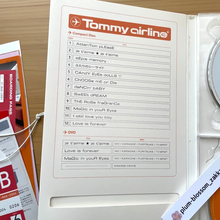 邦楽  february6 -  airline 2nd LP Tommy February6 / Tommy airline Japan 1st Limited CD+DVD w