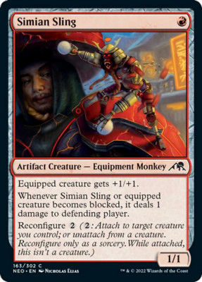 x4 Simian Sling NEO MTG 163/302 COMMON M/NM 4x