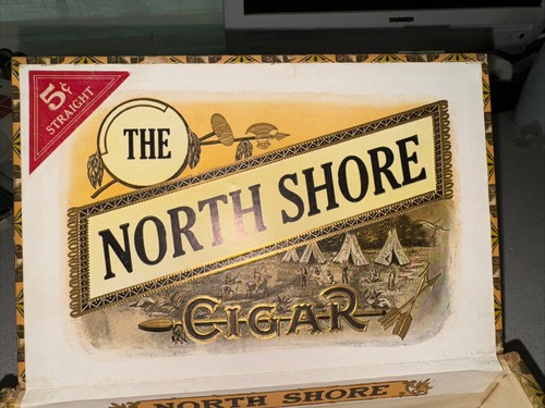 Cajas de cigarros de madera vintage muy raras - The North Shore Cigar - Imagen 6 de 13