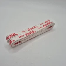 Vintage 1980's Enjoy COCA-COLA Logo Shoe Laces Pair White and Red NEW