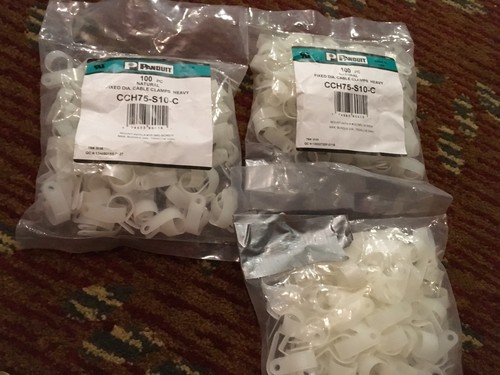 700 Pieces Panduit Cable Clamps CCH75-S10-C Nylon NOS Max Bundle 3/4" Diameter - Picture 5 of 5