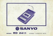 Sanyo RD 2411 cassette deck Manual