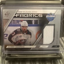 Johnny Gaudreau 2023-24 SP Game Used 2022 Global Series Fabrics #GS-24 Columbus