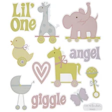  2 Sheets Baby Lil' One  Planner Stickers Scrapbook Planner Birthday Shower 