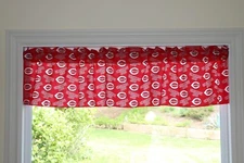 Cincinnati Reds Baseball Sports Team Window Valance/Curtain 58" Wide