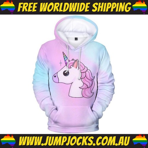 Rainbow Unicorn Hoodie - Jumper 