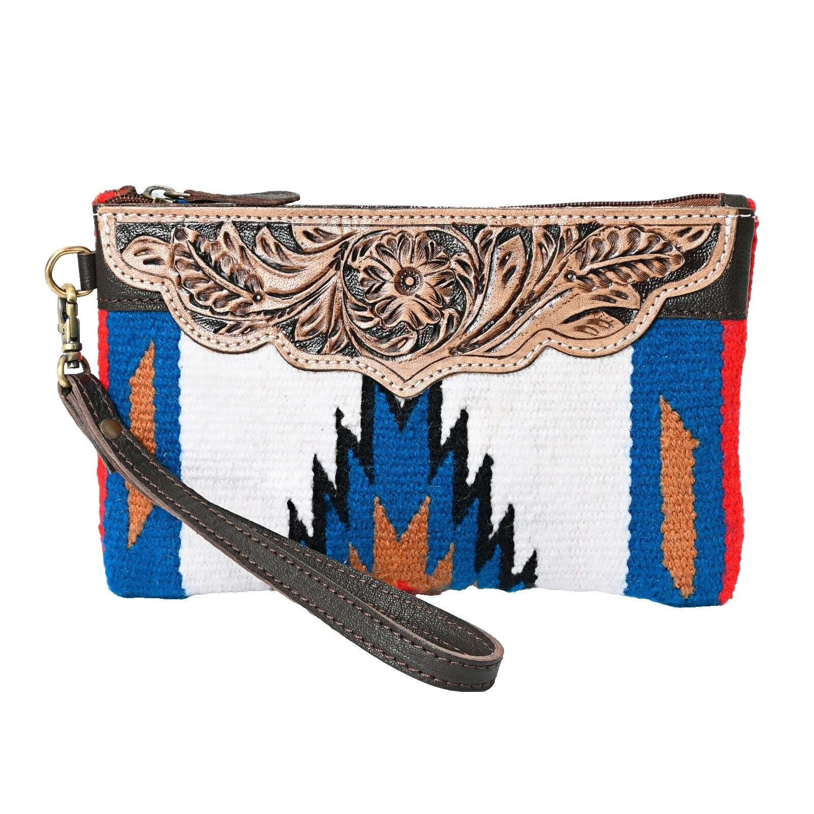 Bolsas de Embrague Estampado Animal Bordado y bolsos para Mujer