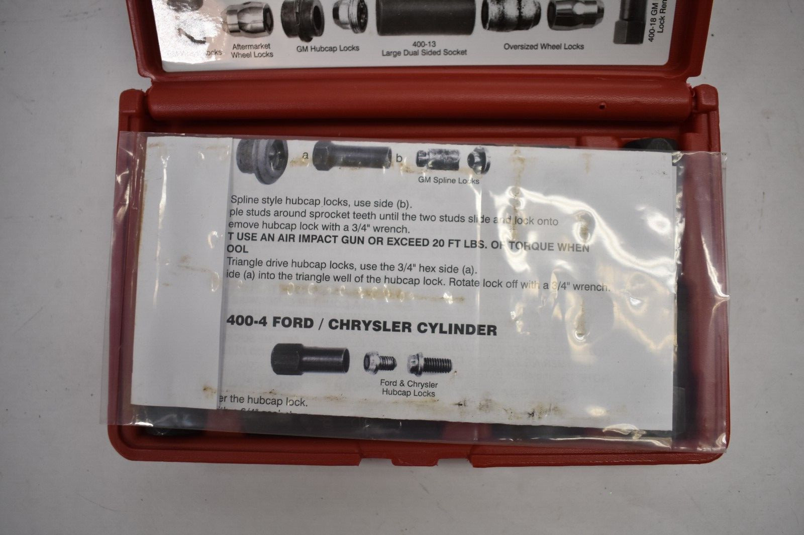 LTI Tools Deluxe Hubcap & Wheel Lock Removal Kit LT-4000 Mechanical Tools