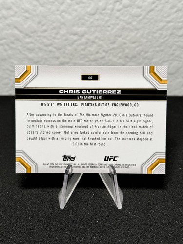 Réfracteur à prisme base UFC chromé 2024 Topps 1 - 200 - COMPLÉTEZ VOTRE SET - PYC - Photo 53/237