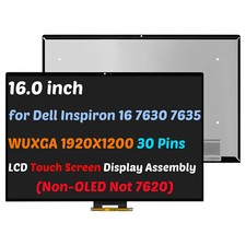 16" for Dell Inspiron 16 7630 7635 P128F LED LCD Touch Screen Display Assembly