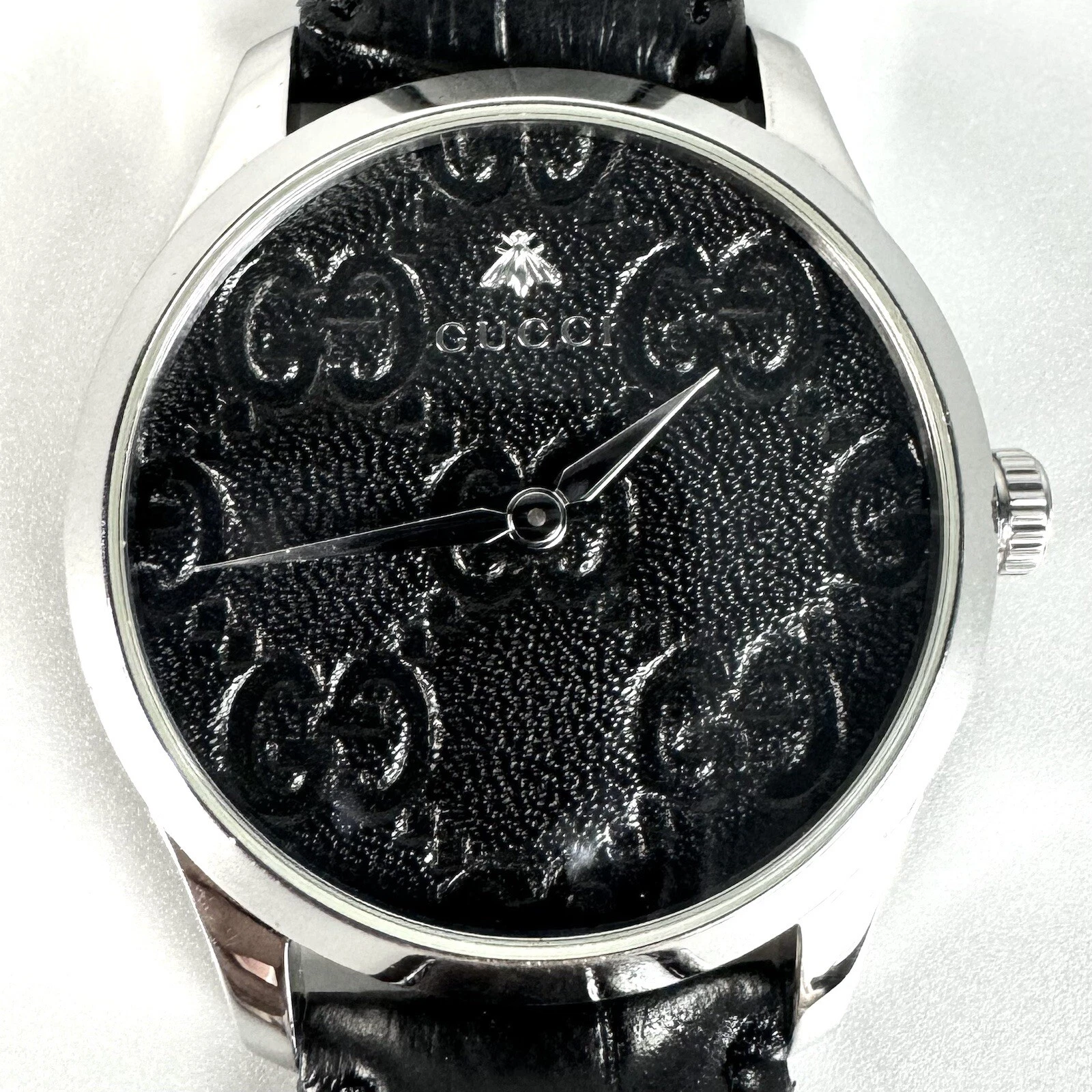 Ceinture externe noire quartz GUCCI G Timeless YA1264031A 164,4