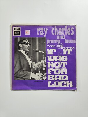 RAY CHARLES AND JIMMY LEWIS - IF IT WAS HOT FOR BAD LUCK - VINYL 7'' SINGLE